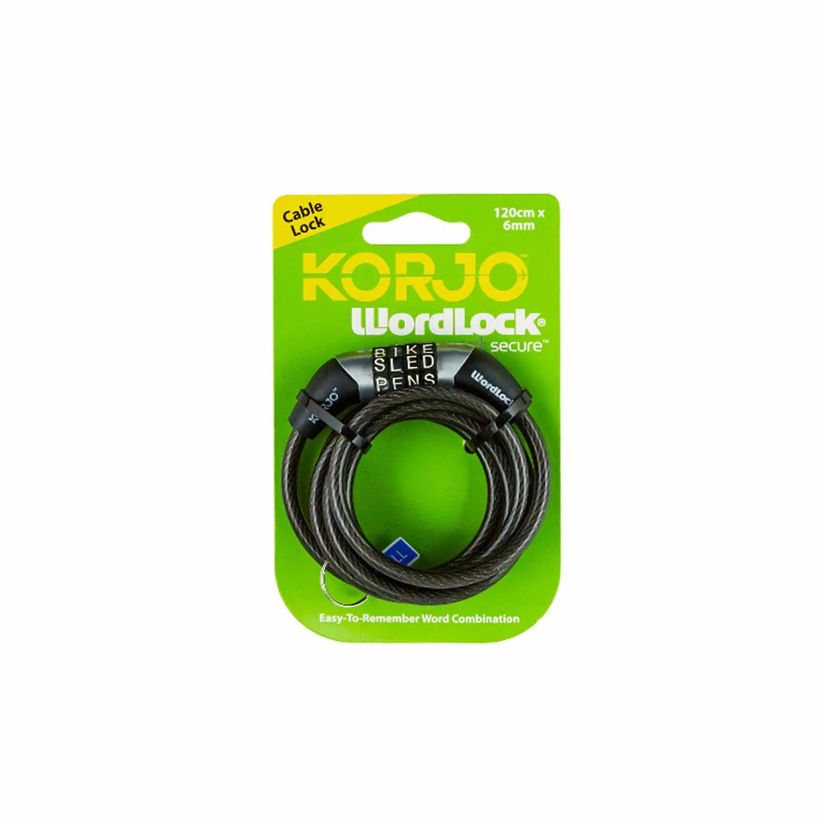 Korjo Wordlock Mini-Cable Lock
