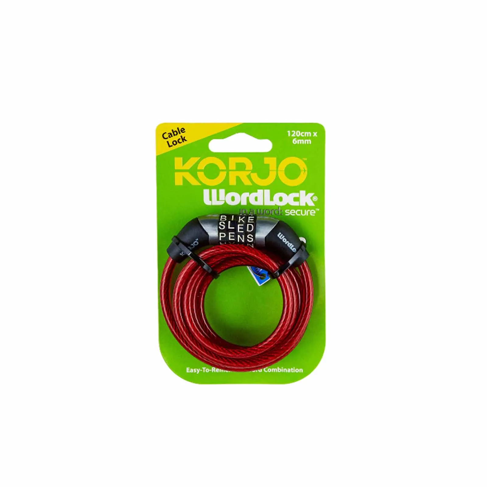 Korjo Wordlock Mini-Cable Lock