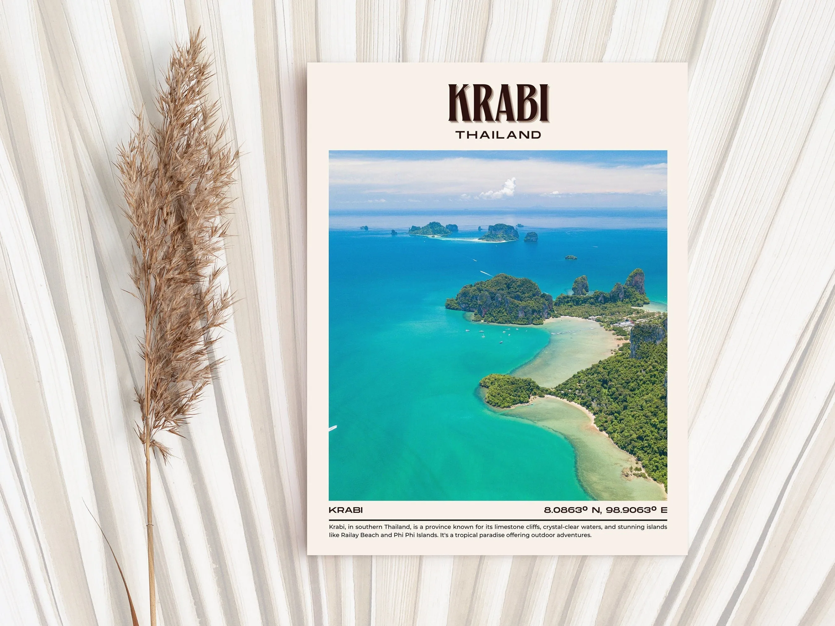 Krabi Vintage Wall Art, Thailand