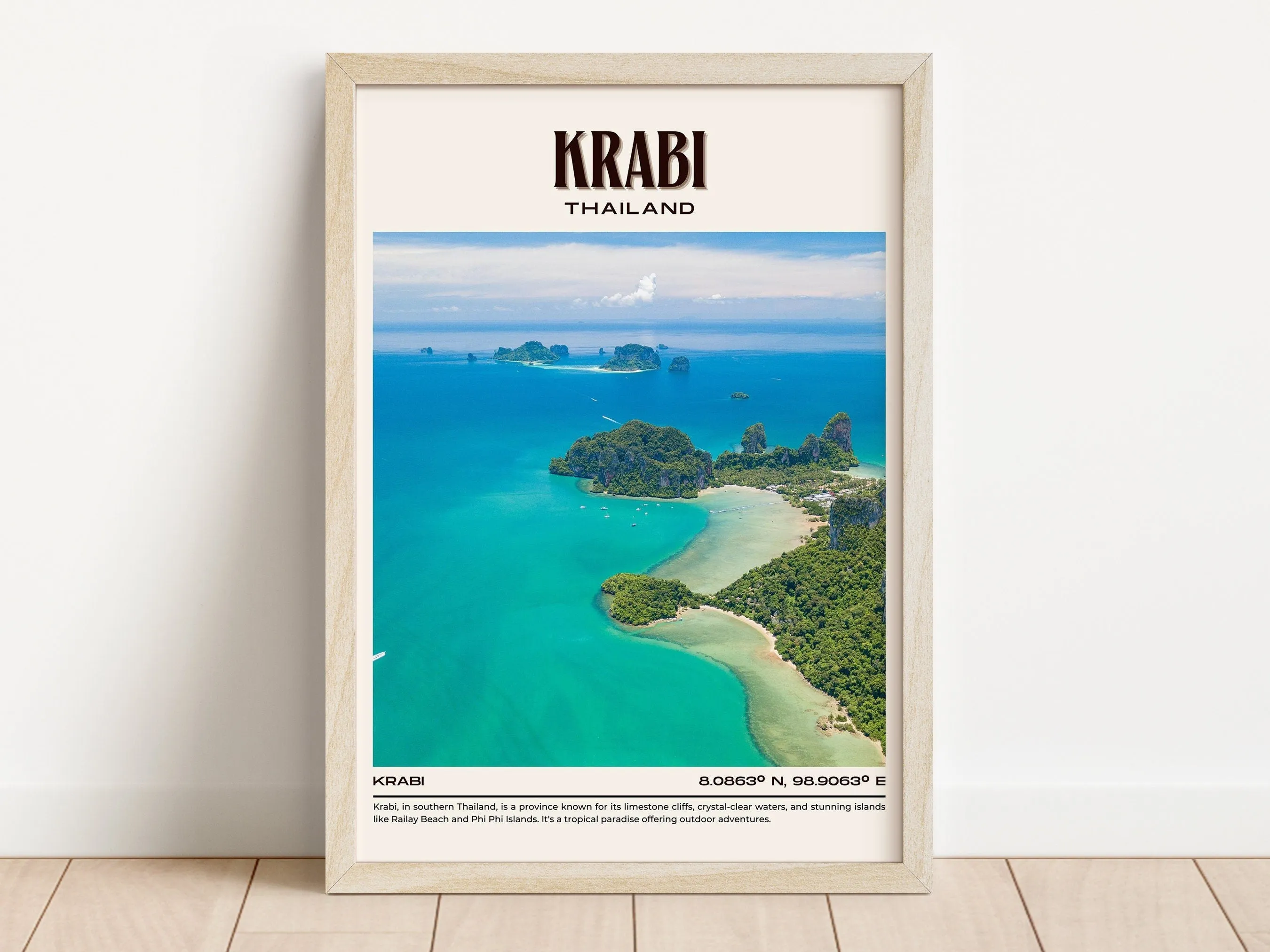 Krabi Vintage Wall Art, Thailand