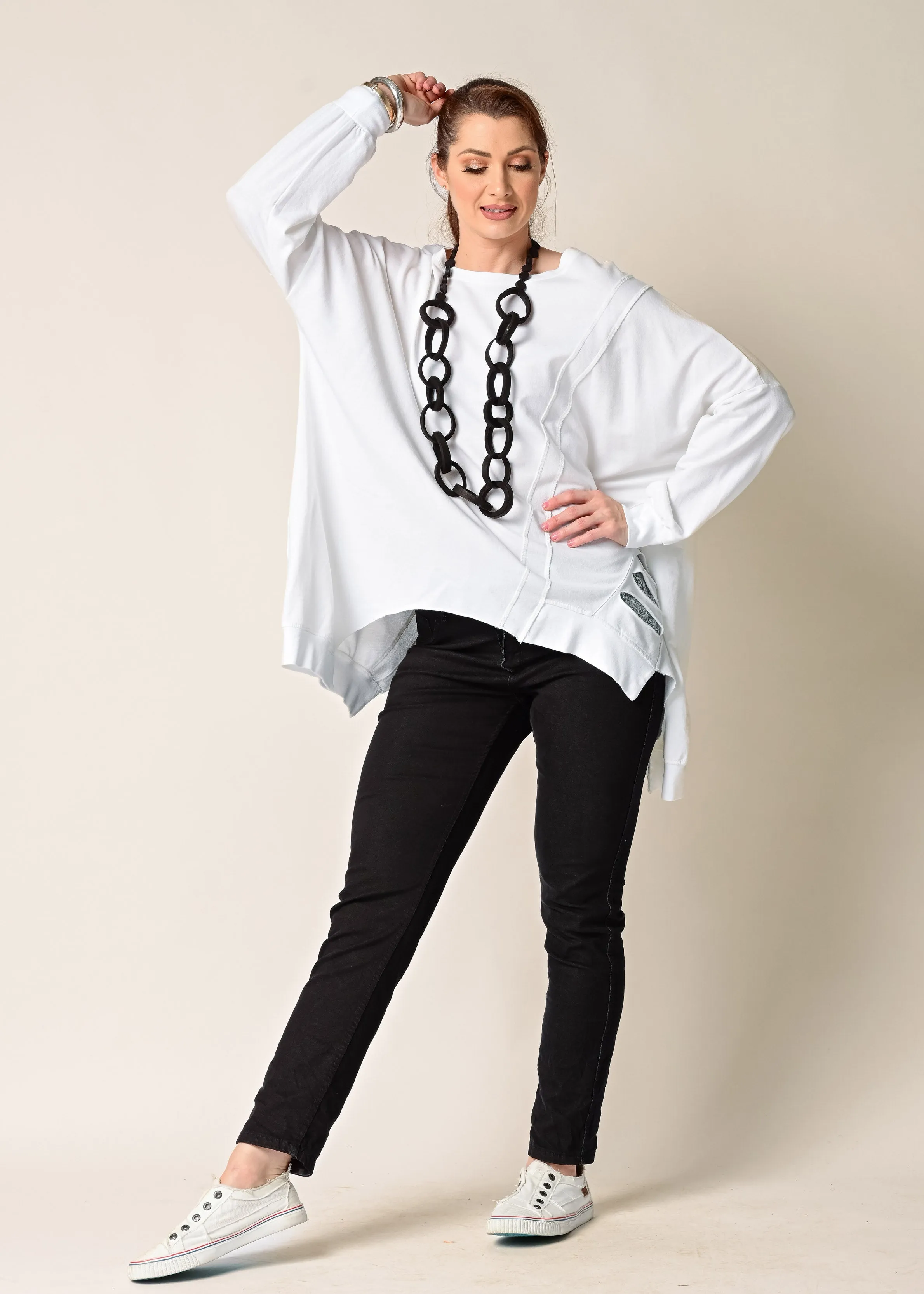 Kristina Top in White