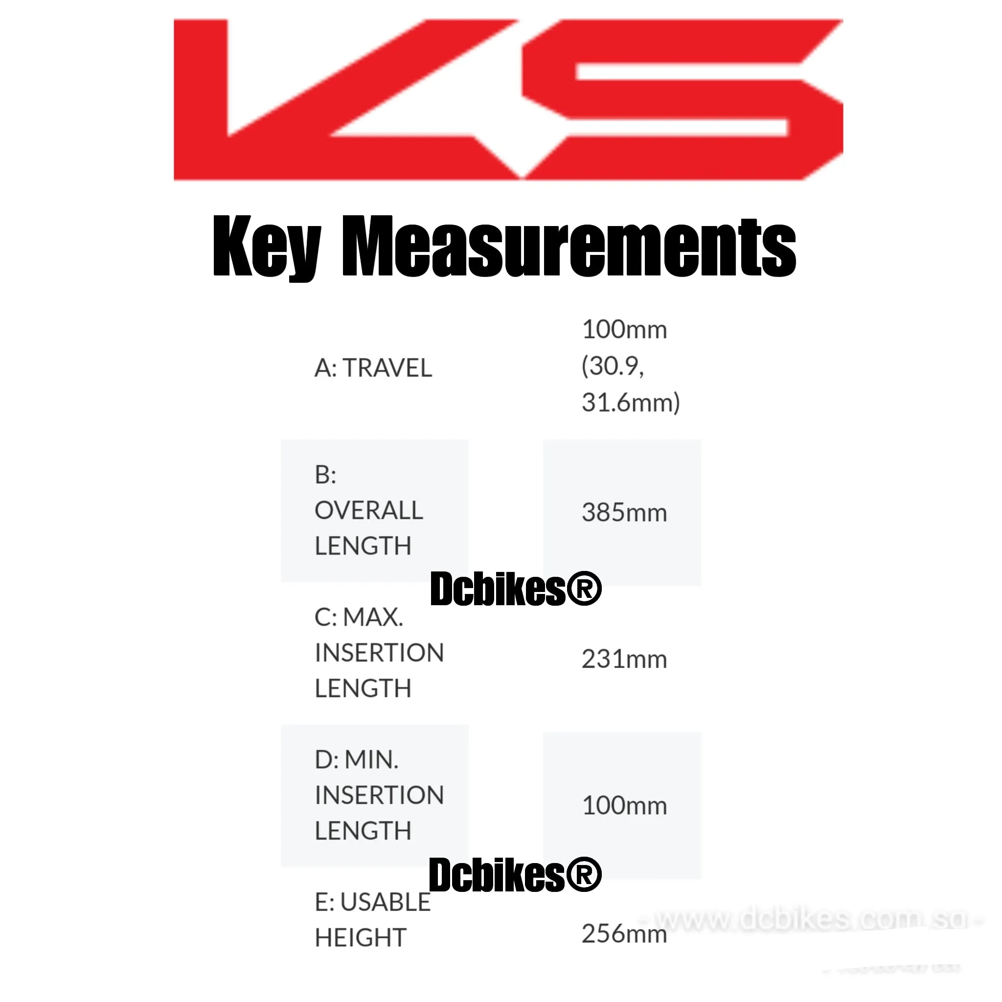 KS | Kind Shock 30.9mm/31.6mm 100mm Travel Internal Routing Dropper Post   E10 Bar Remote Lever