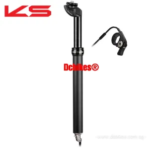 KS | Kind Shock 30.9mm/31.6mm 100mm Travel Internal Routing Dropper Post   E10 Bar Remote Lever