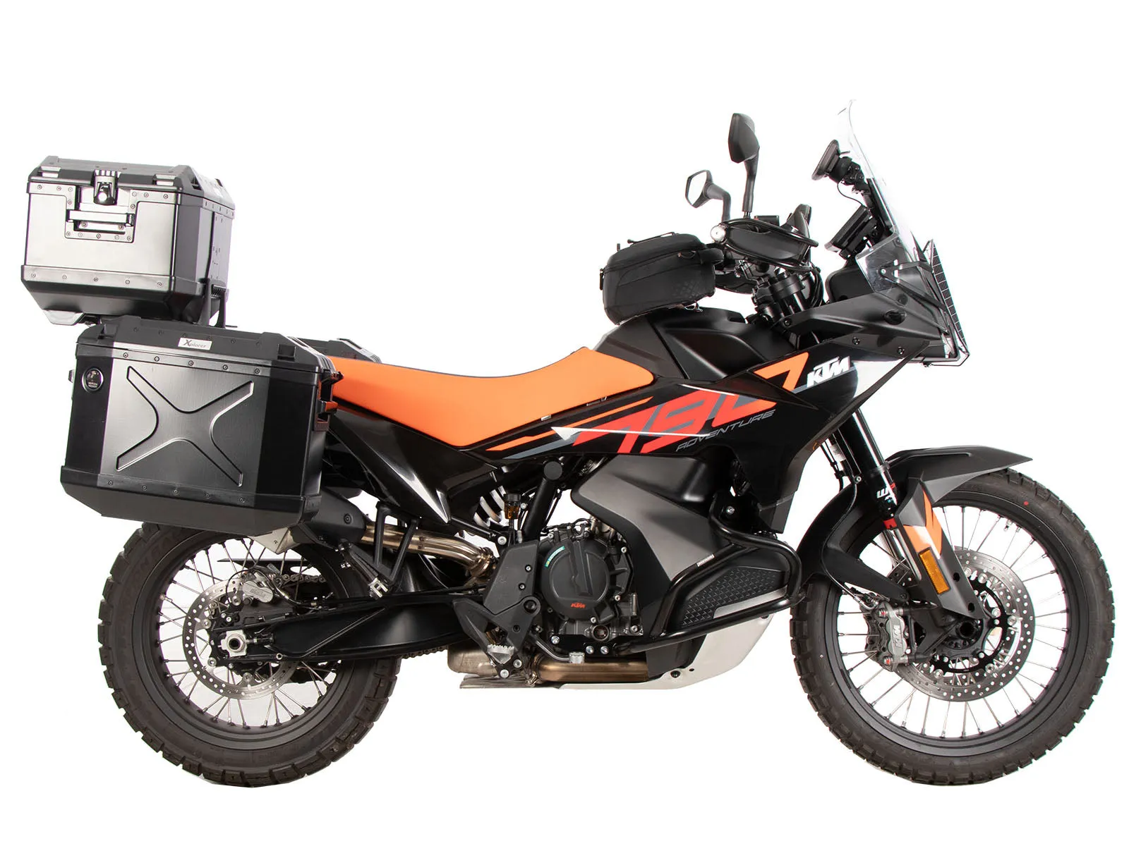 KTM 790 Adventure Topcase carrier - Alu Rack combination with original rear rack