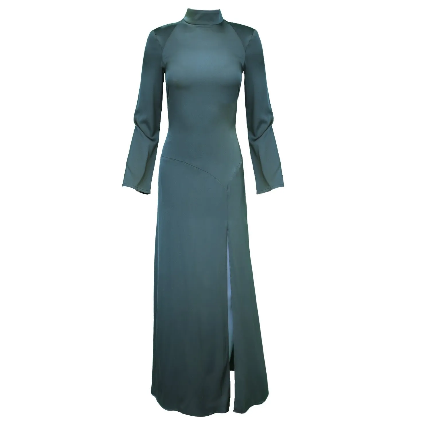 Lana Dress / Deep Forest Silk