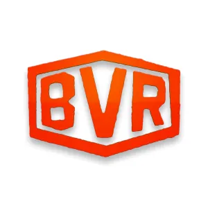 Large BVR Stamp Decal - Orange Red