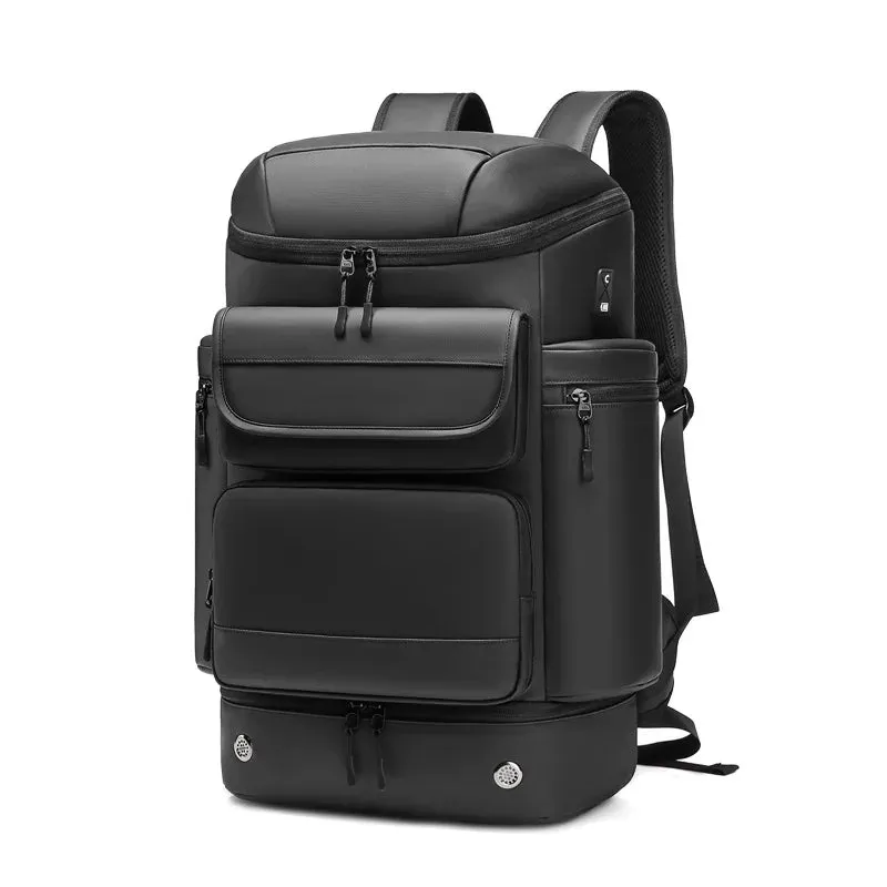 Large Capacity 50L Men's Travel Backpack with Shoe Compartment