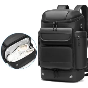 Large Capacity 50L Men's Travel Backpack with Shoe Compartment