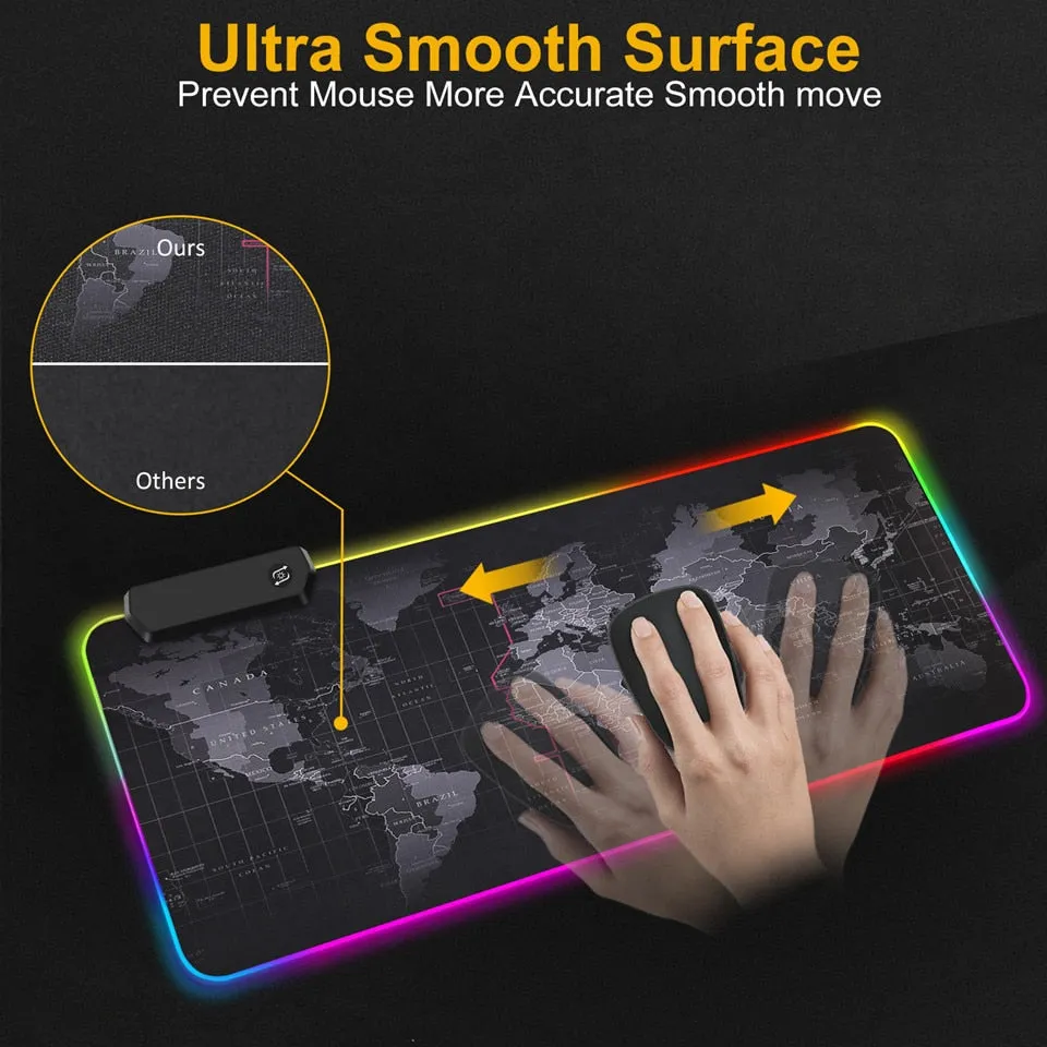 Large Gaming Mousepad RGB Backlit