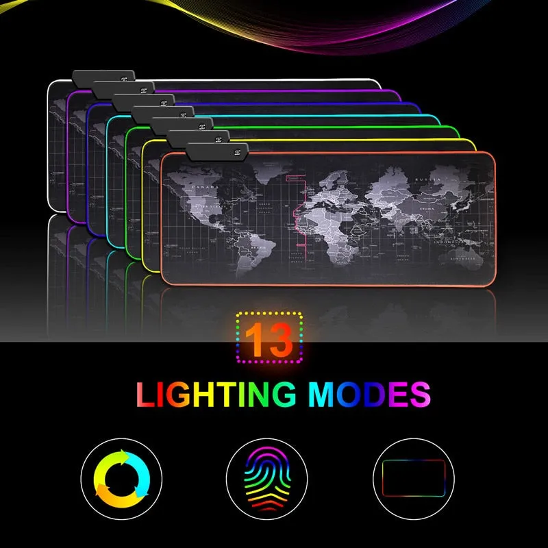 Large Gaming Mousepad RGB Backlit