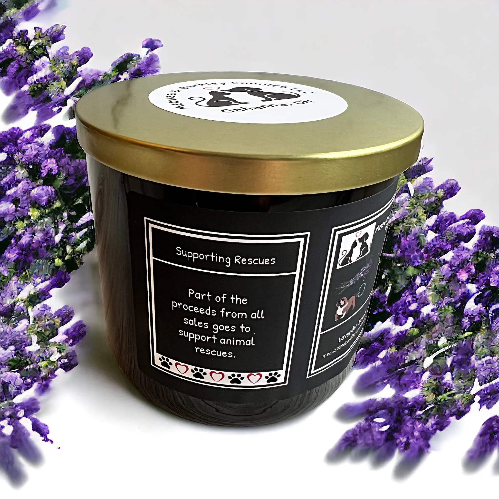 Lavender Dog Fart Cover-up Candle, U.S. Handmade Scented Soy Candle, Clean Burn, Lavender, Gift for Friend Mom Dad Co-Worker Sister