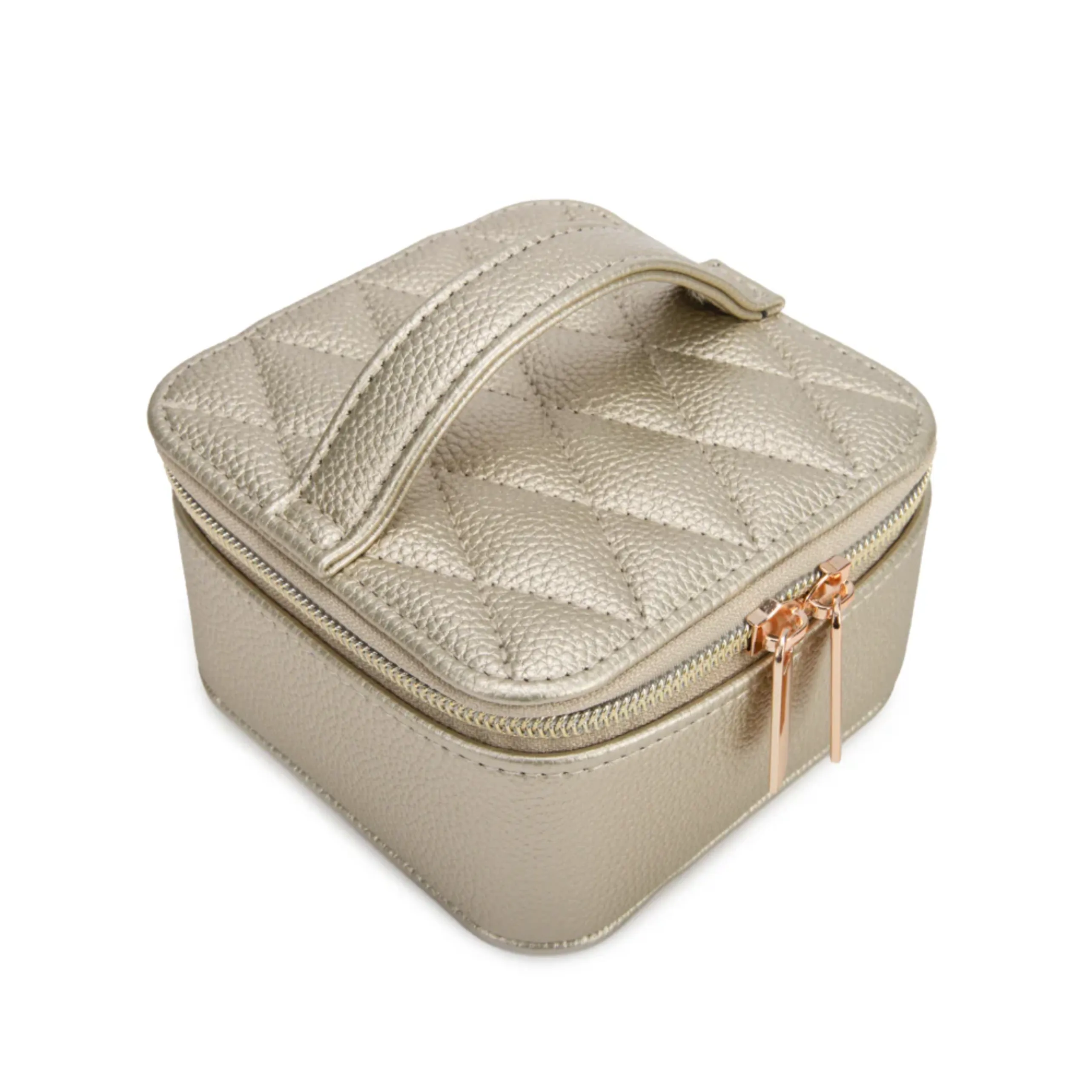 Leah Quilted Jewelry Case with Pouch (Multiple Colors Available)