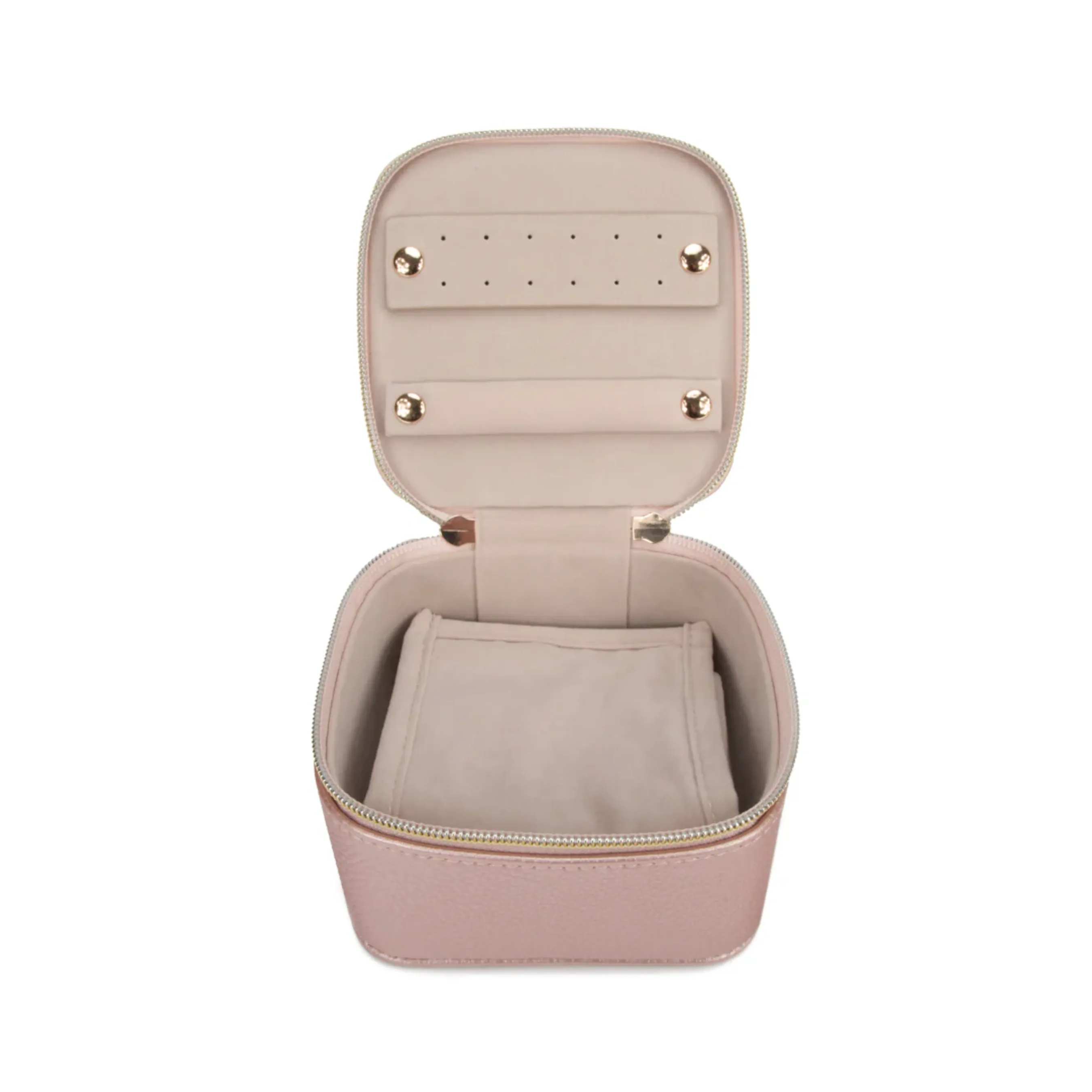 Leah Quilted Jewelry Case with Pouch (Multiple Colors Available)
