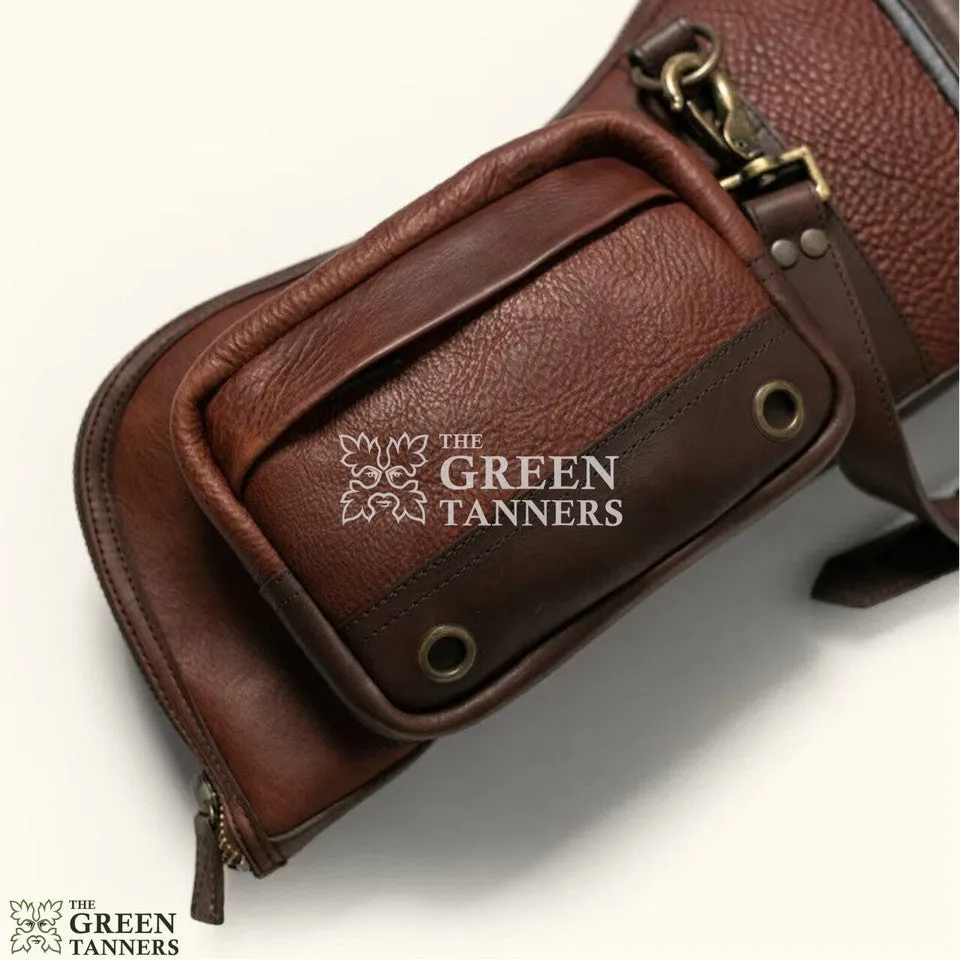 Leather Rifle Case With Sliding Shoulder Pad