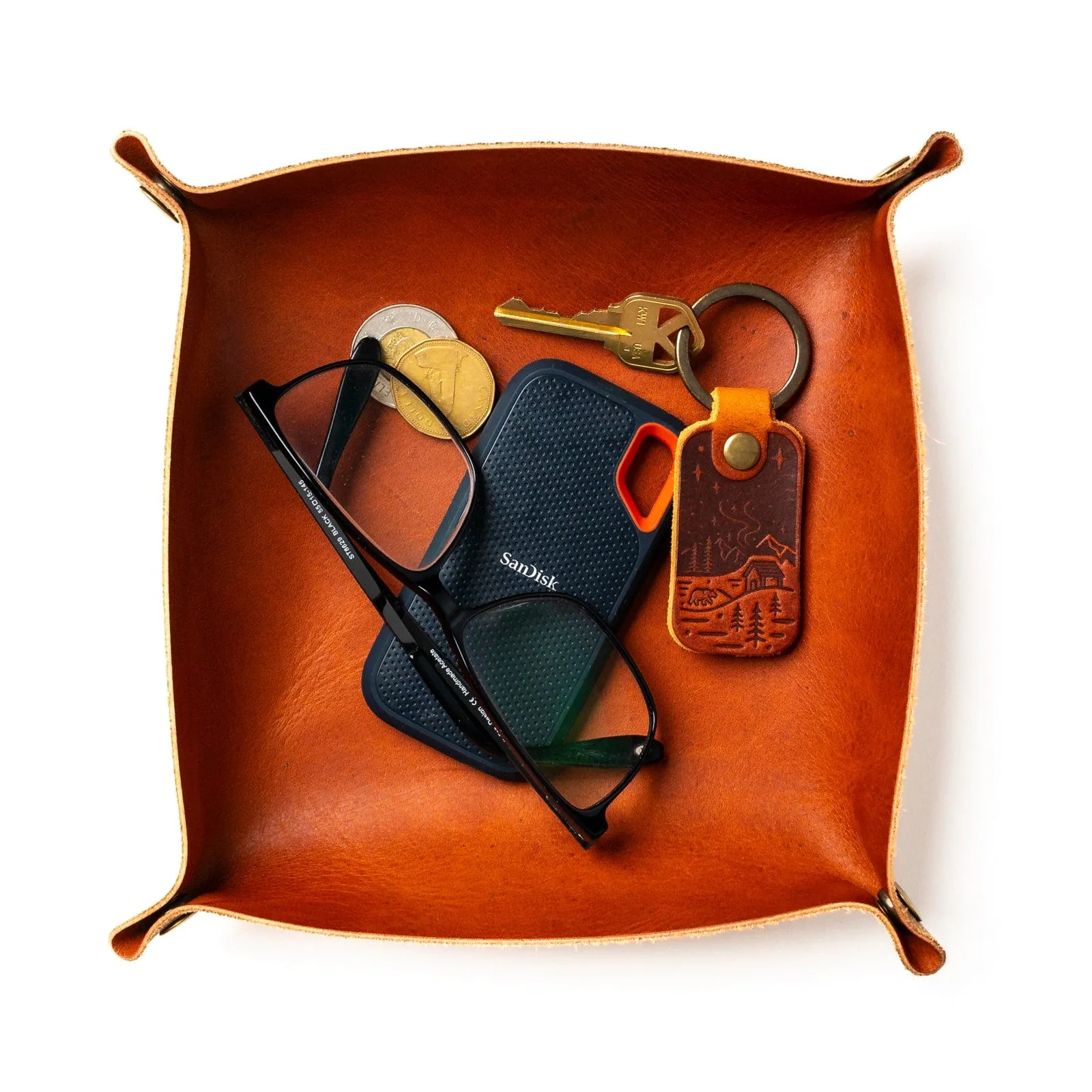 Leather Valet Tray