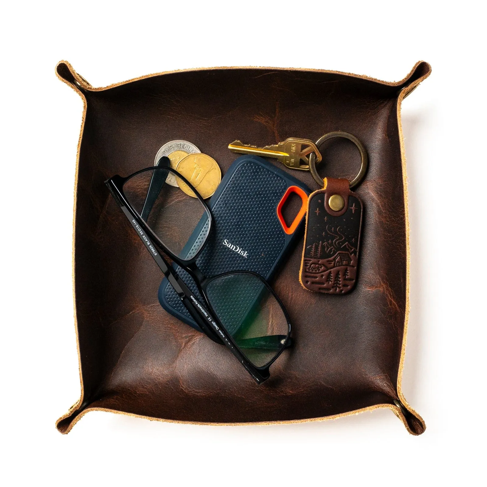 Leather Valet Tray