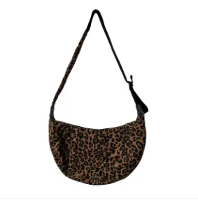 Leopard Print Cotton Sling Bag - Regular