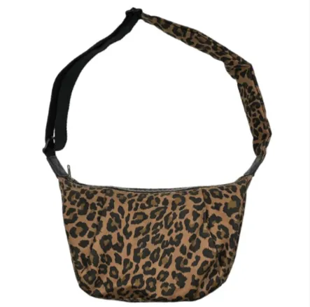 Leopard Print Cotton Sling Bag - Regular