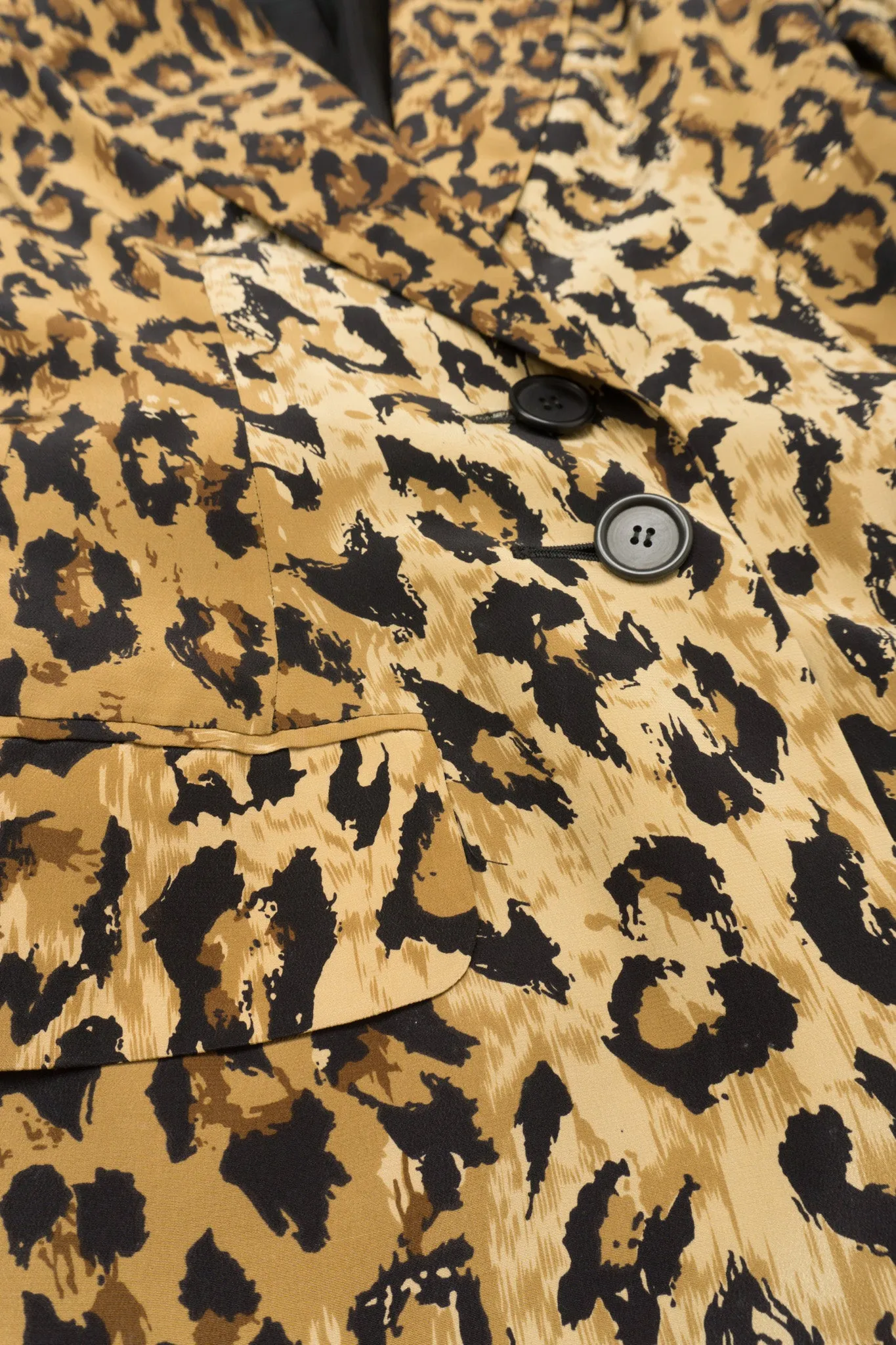 Leopard Silk Blazer