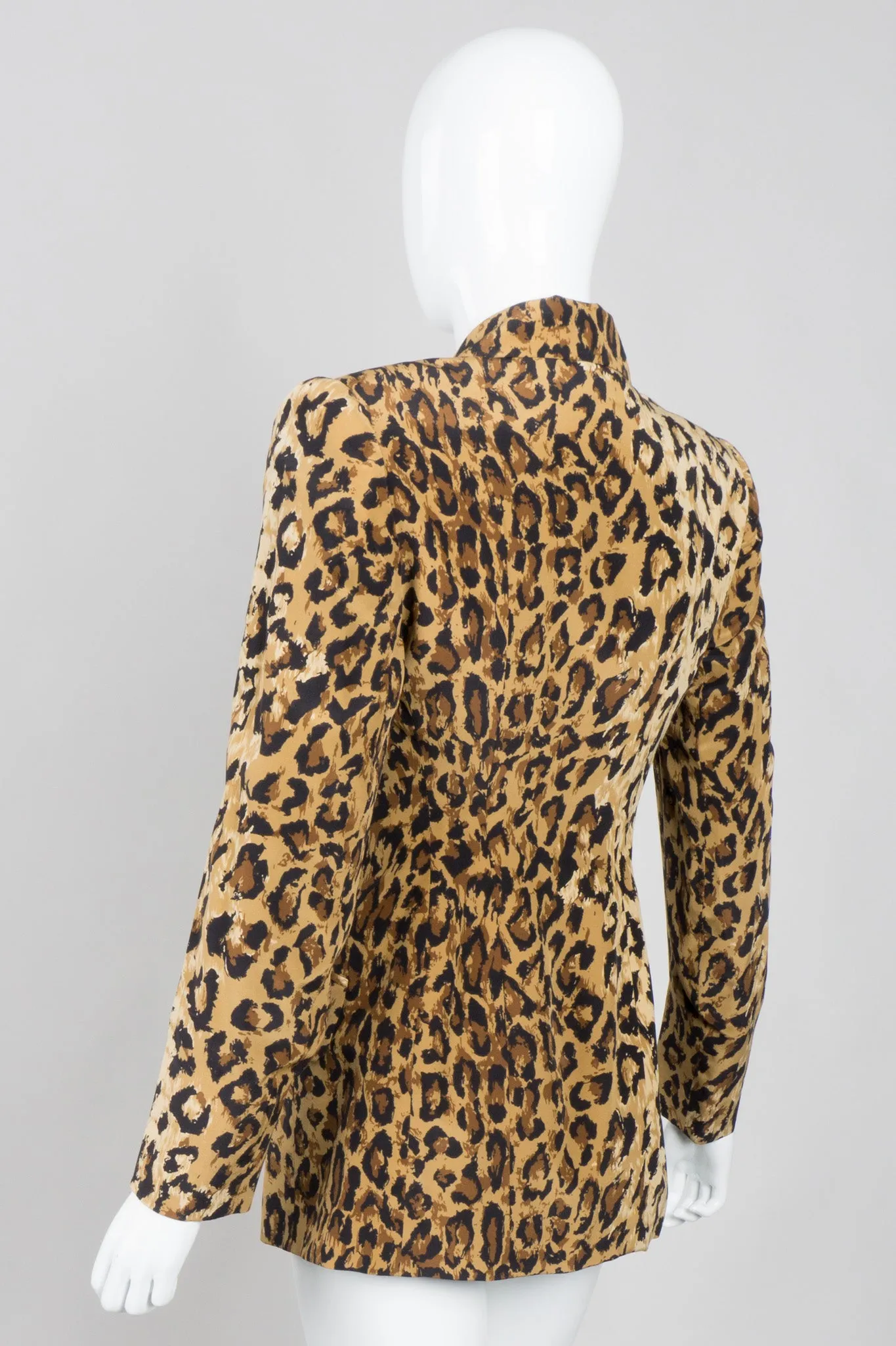 Leopard Silk Blazer