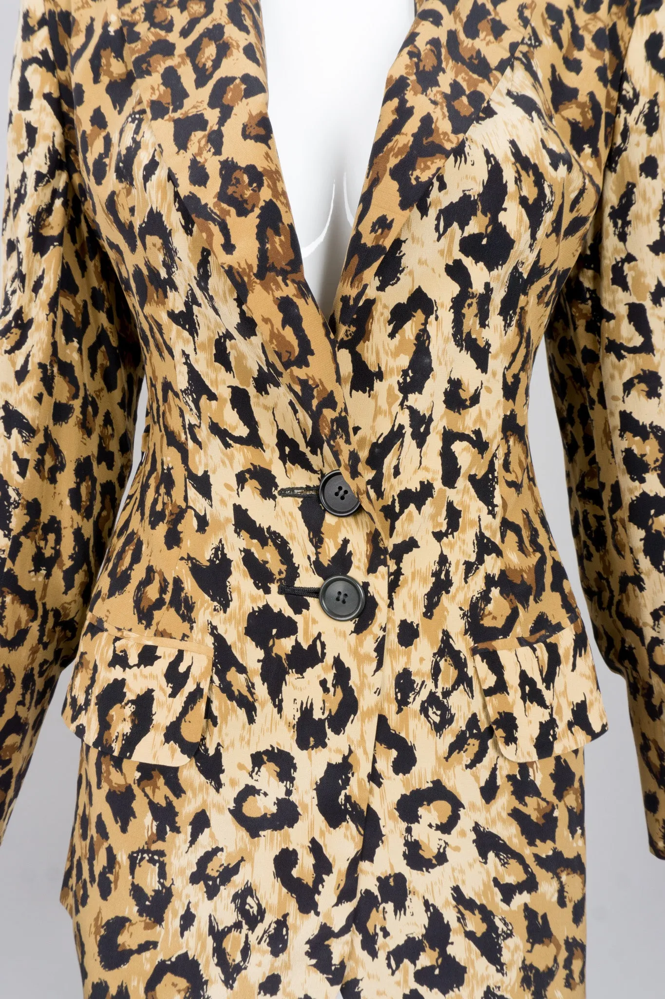 Leopard Silk Blazer