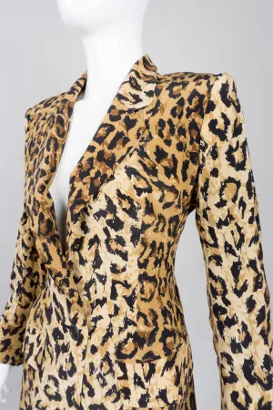 Leopard Silk Blazer