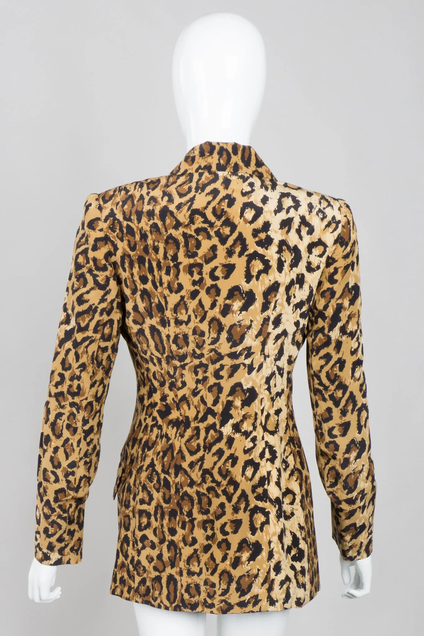 Leopard Silk Blazer