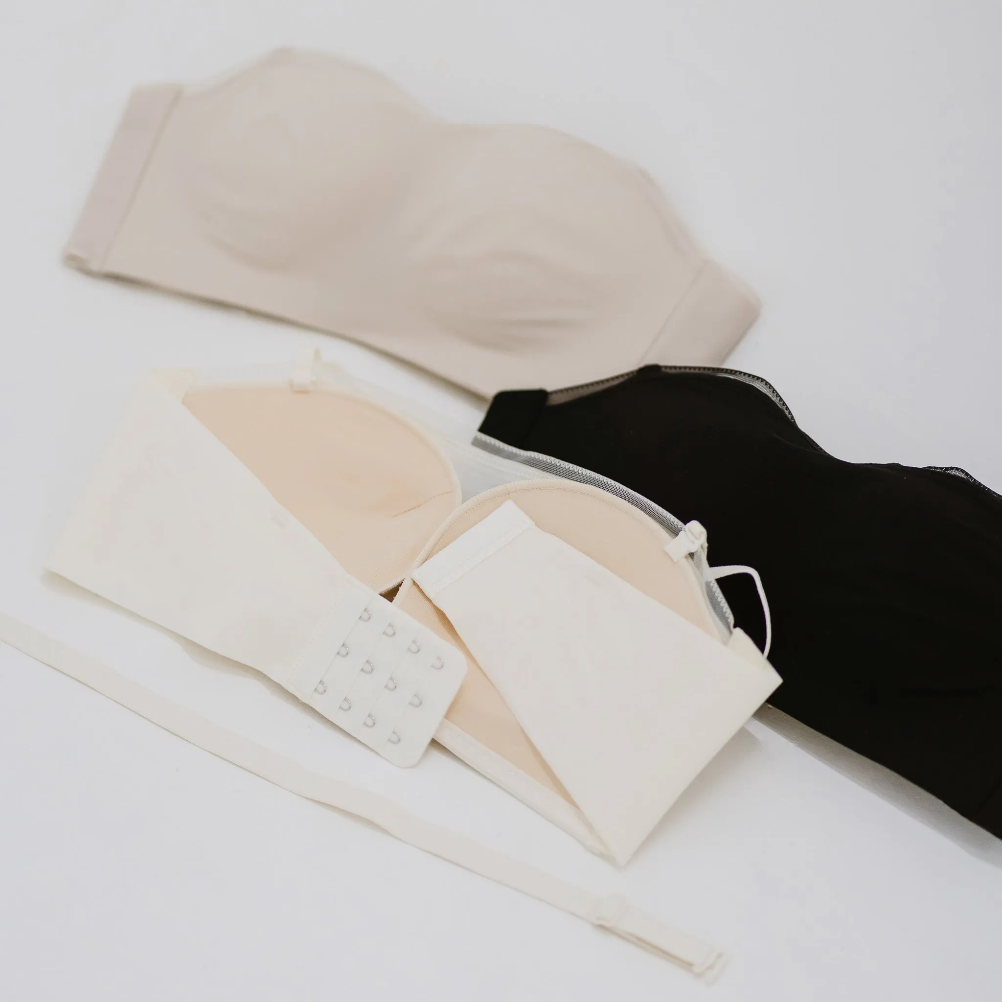 Lifting-Bandeau Modal 2-in-1 Wireless Bra in Creme Nude