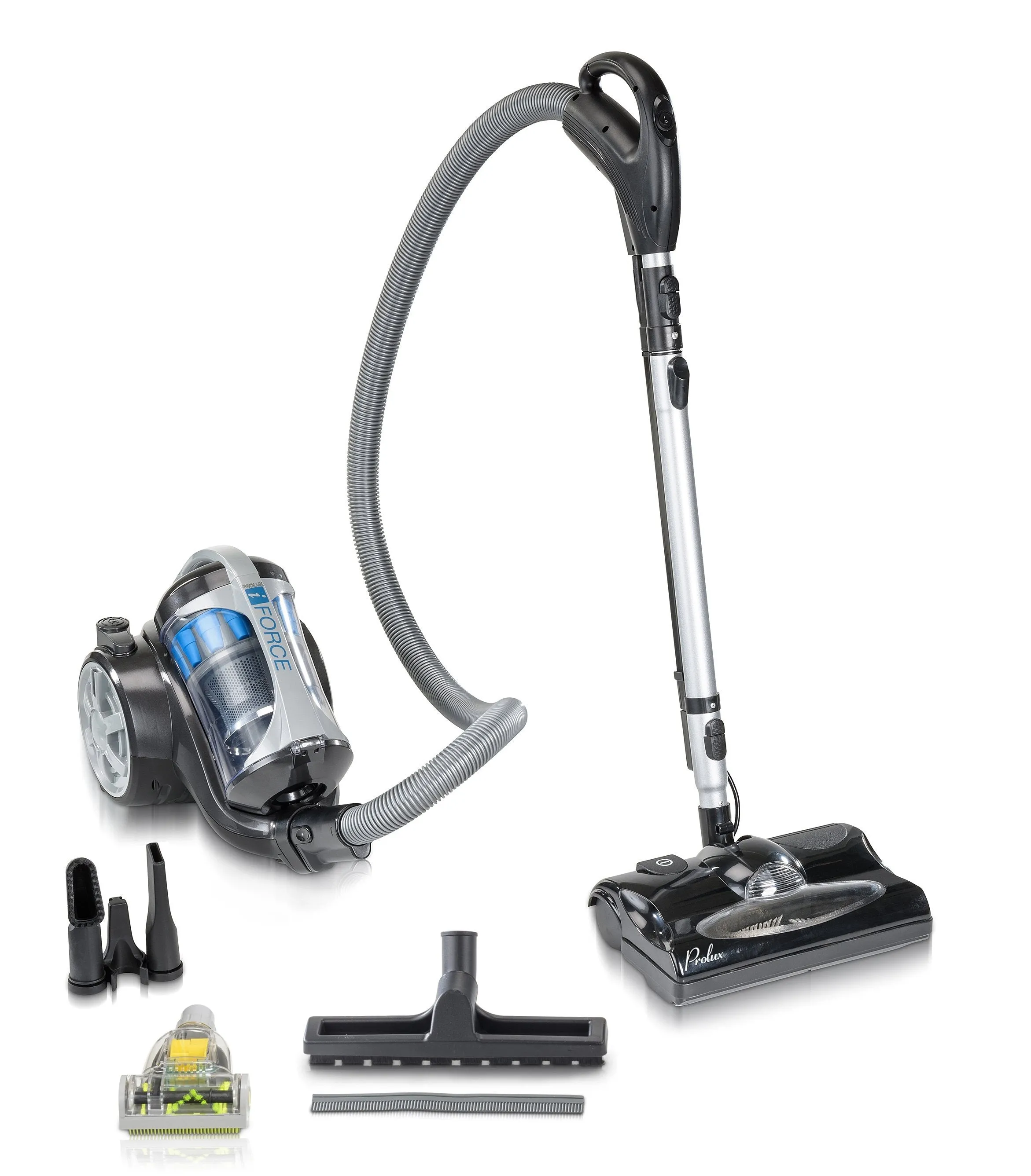 Lightweight Bagless Prolux IForce Canister Vacuum Cleaner w/ Power Nozzle & 3 YR Waranty