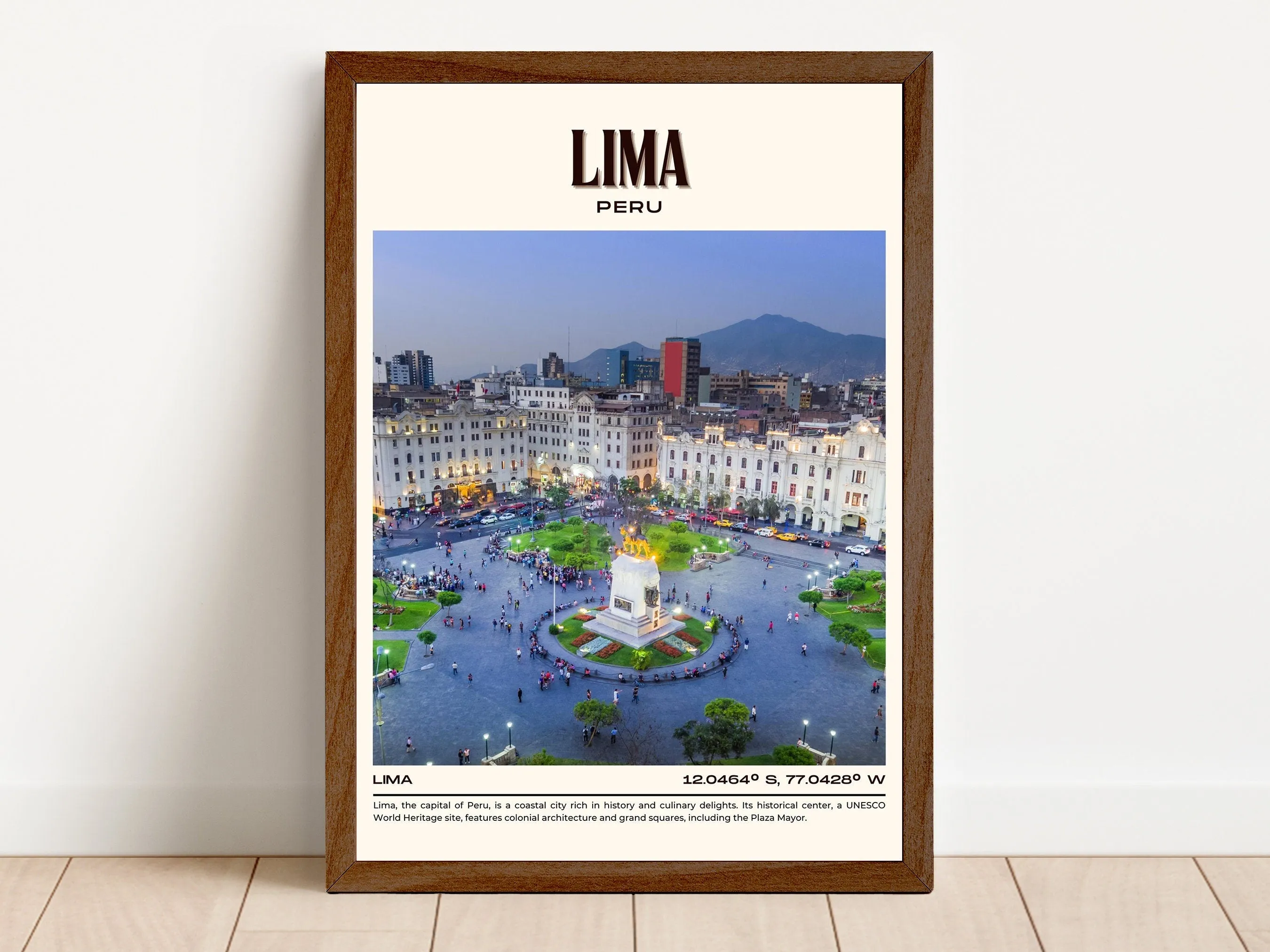 Lima Vintage Wall Art, Peru
