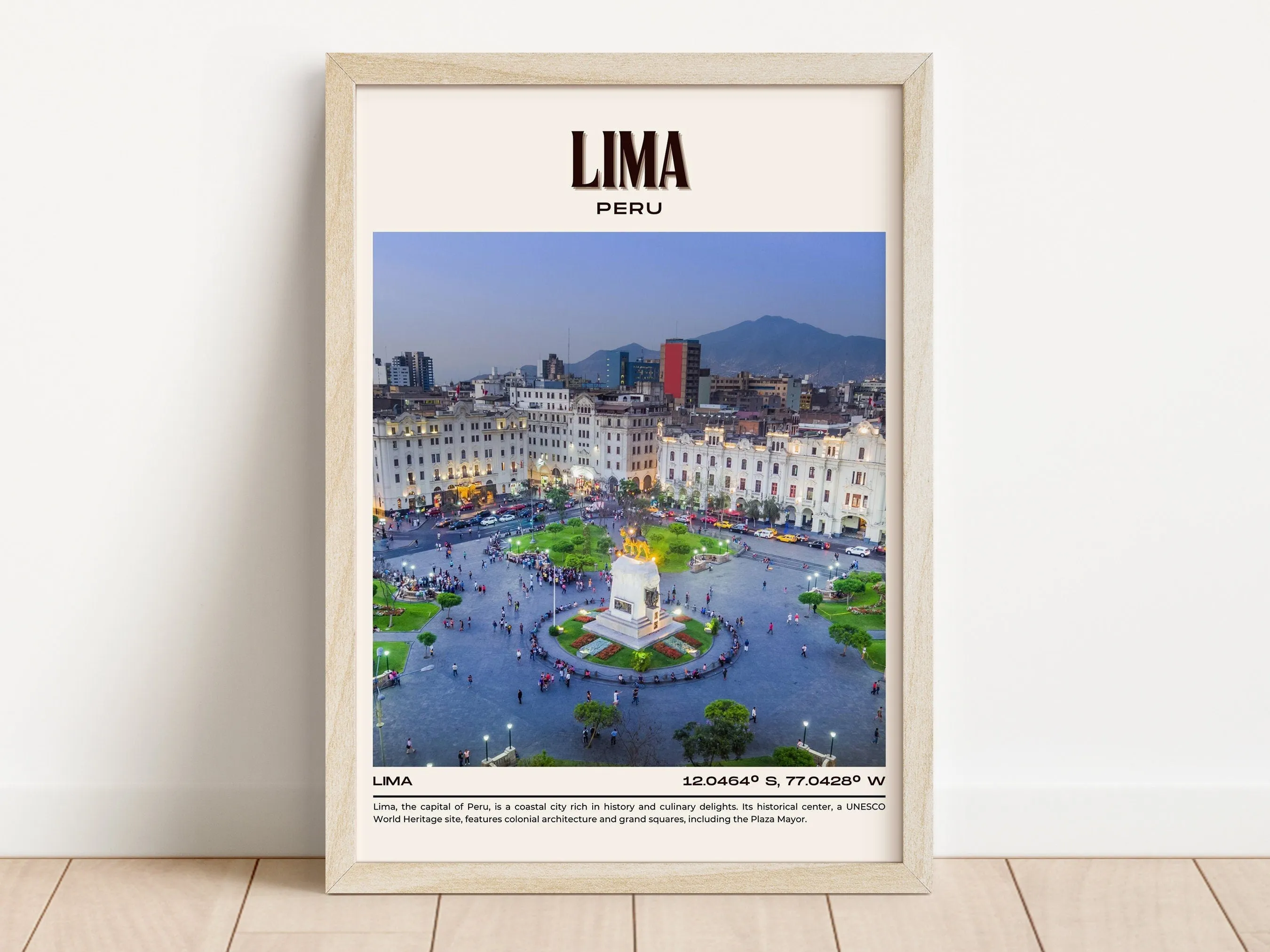 Lima Vintage Wall Art, Peru