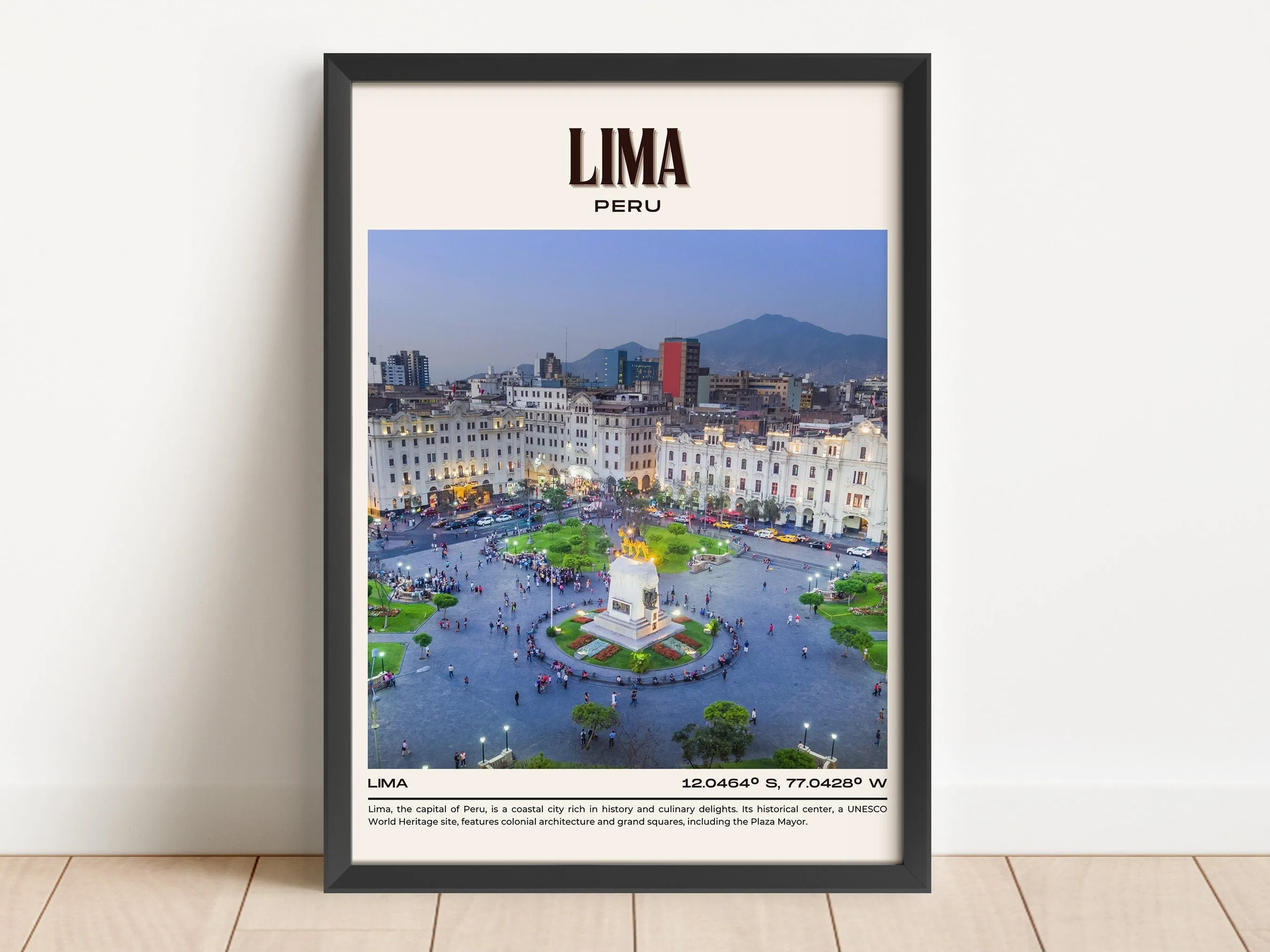 Lima Vintage Wall Art, Peru