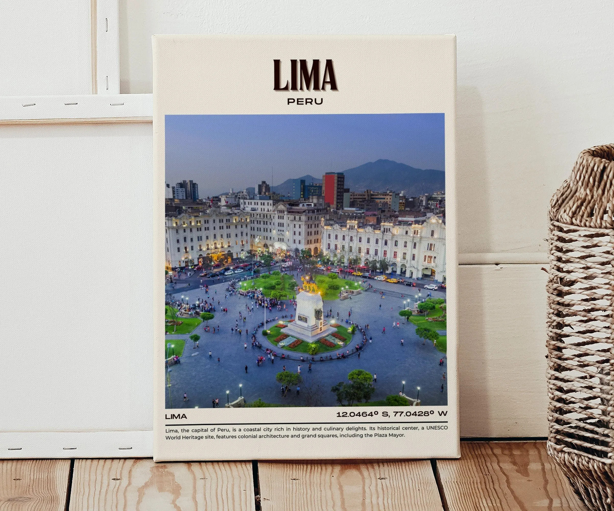 Lima Vintage Wall Art, Peru