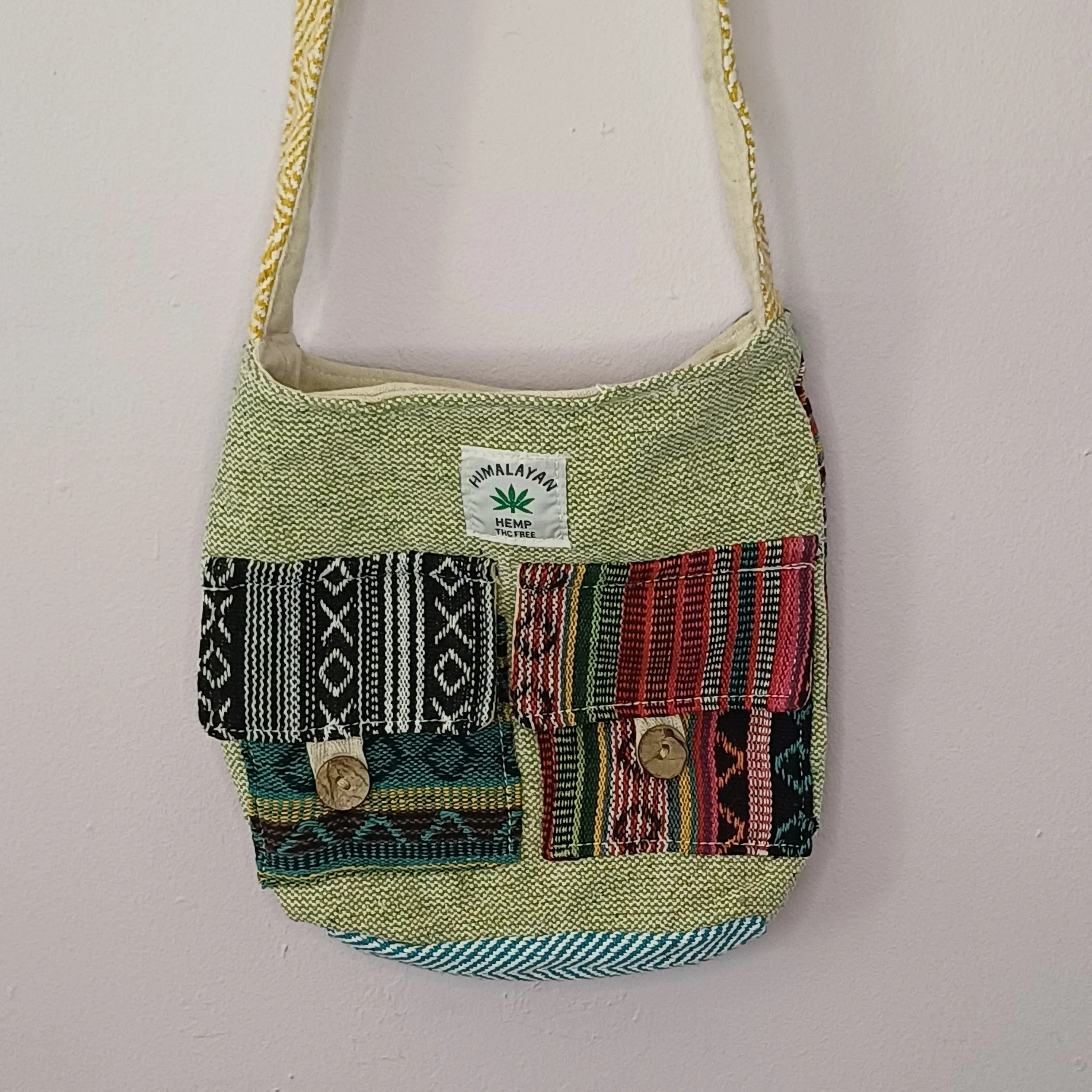 Lime Hemp Sling bag