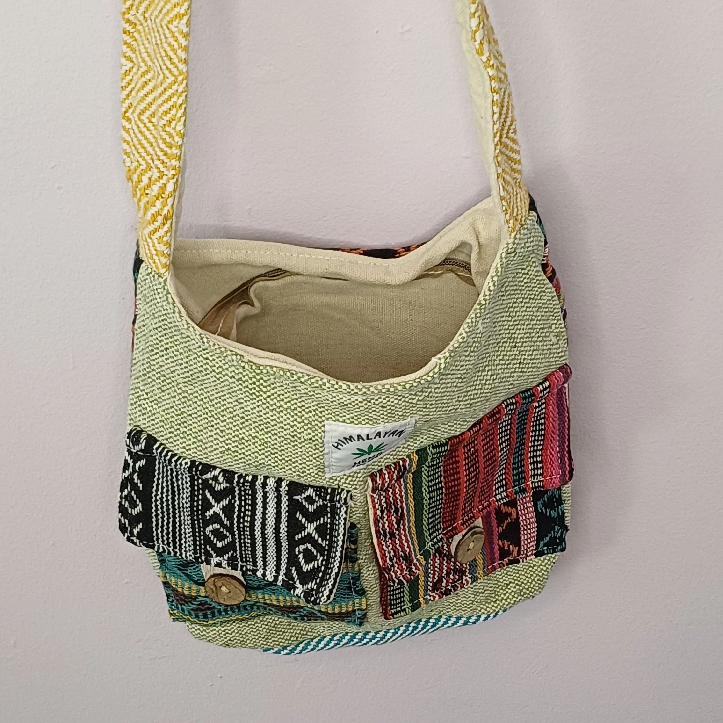 Lime Hemp Sling bag