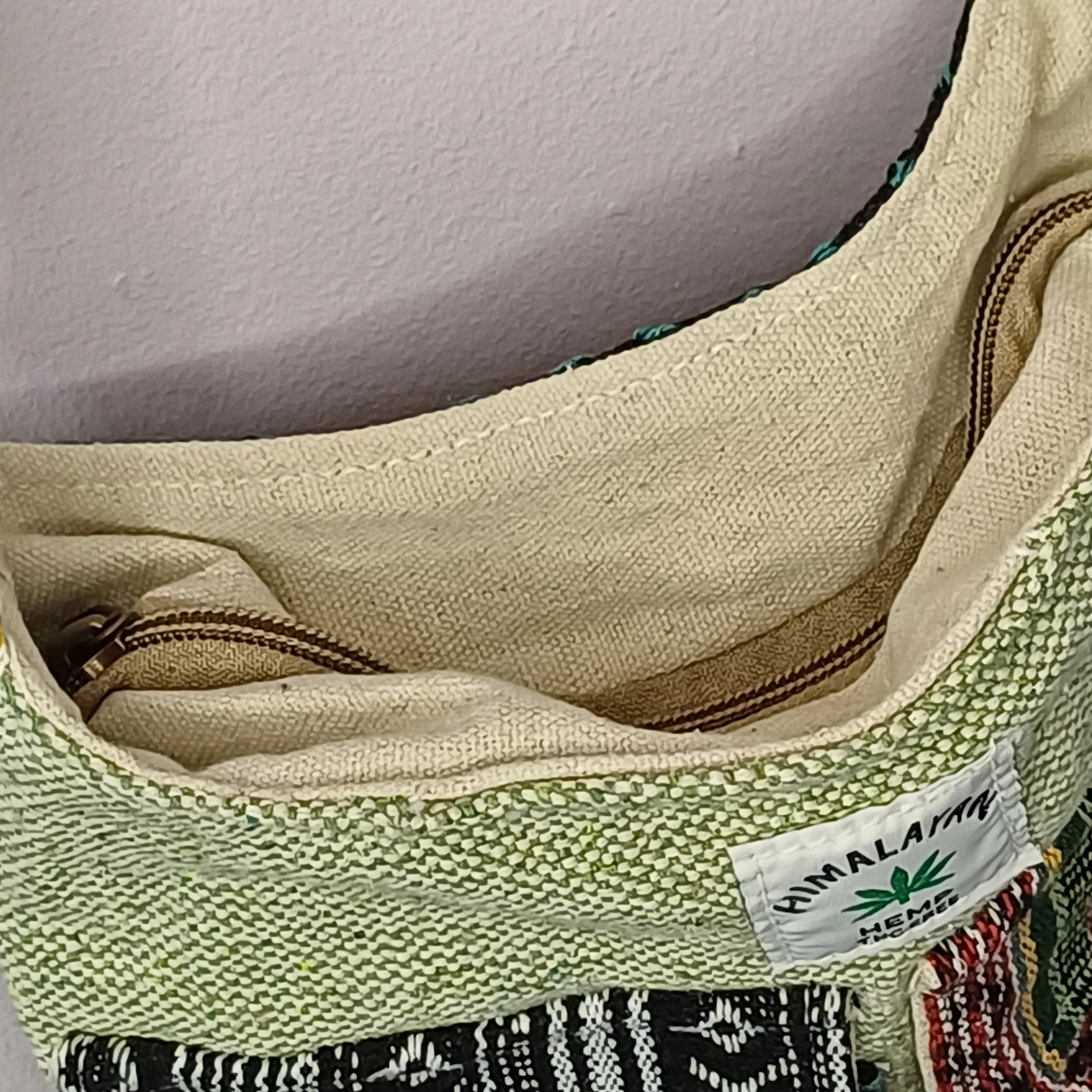 Lime Hemp Sling bag
