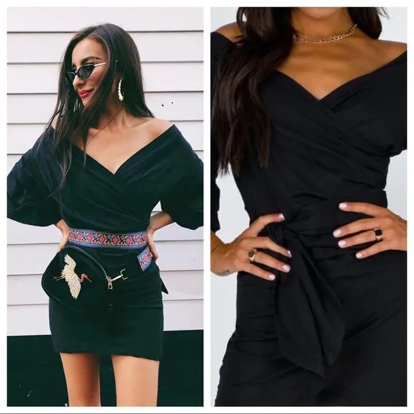 LIONESS CHA CHA Mini Dress Size XS in Black