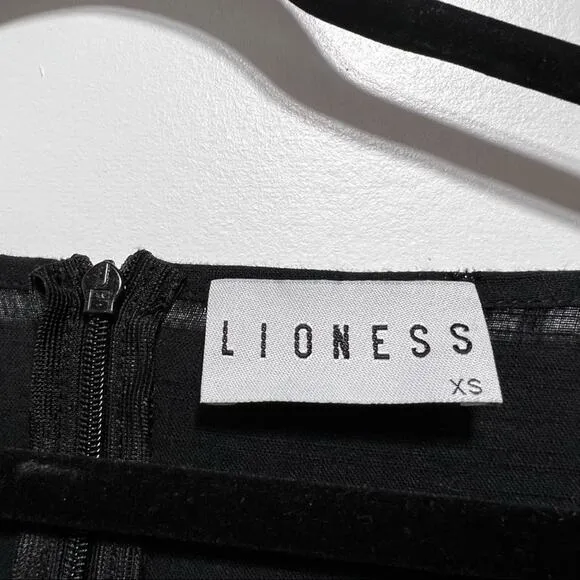 LIONESS CHA CHA Mini Dress Size XS in Black
