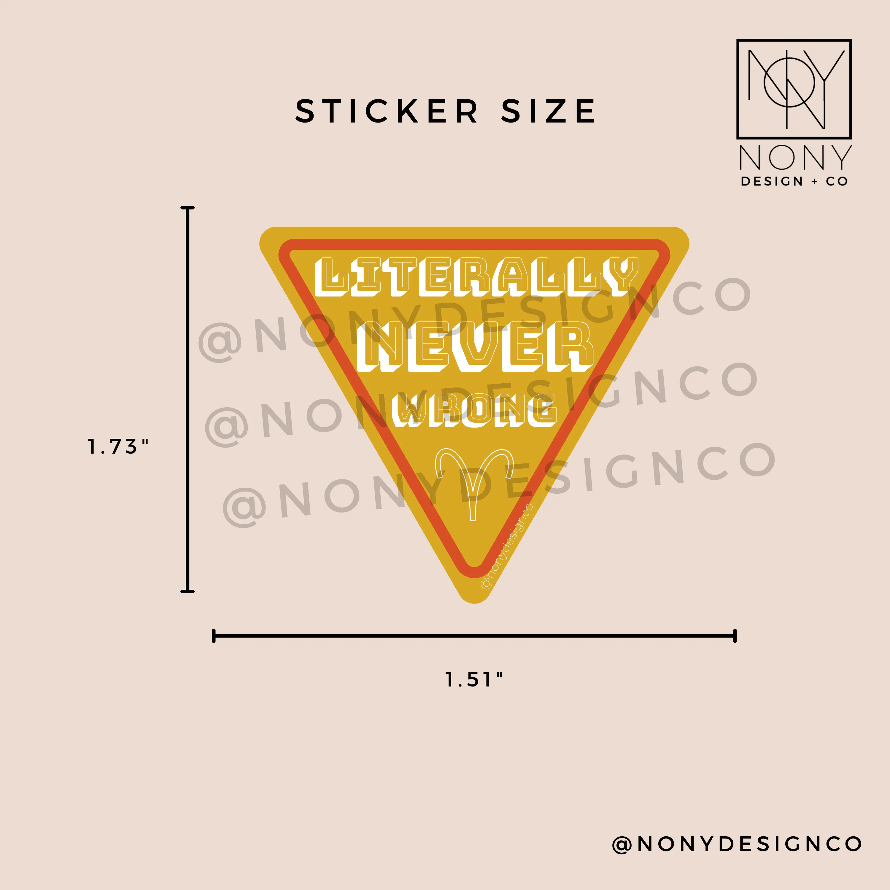 Literally Never Wrong Sticker