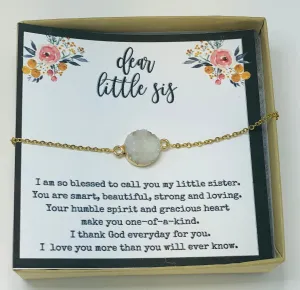Little sister necklace, Sister jewelry, Sister necklace, Sister gift, Sister quotes, Gift for sister, Younger sister, Jewelry for sister