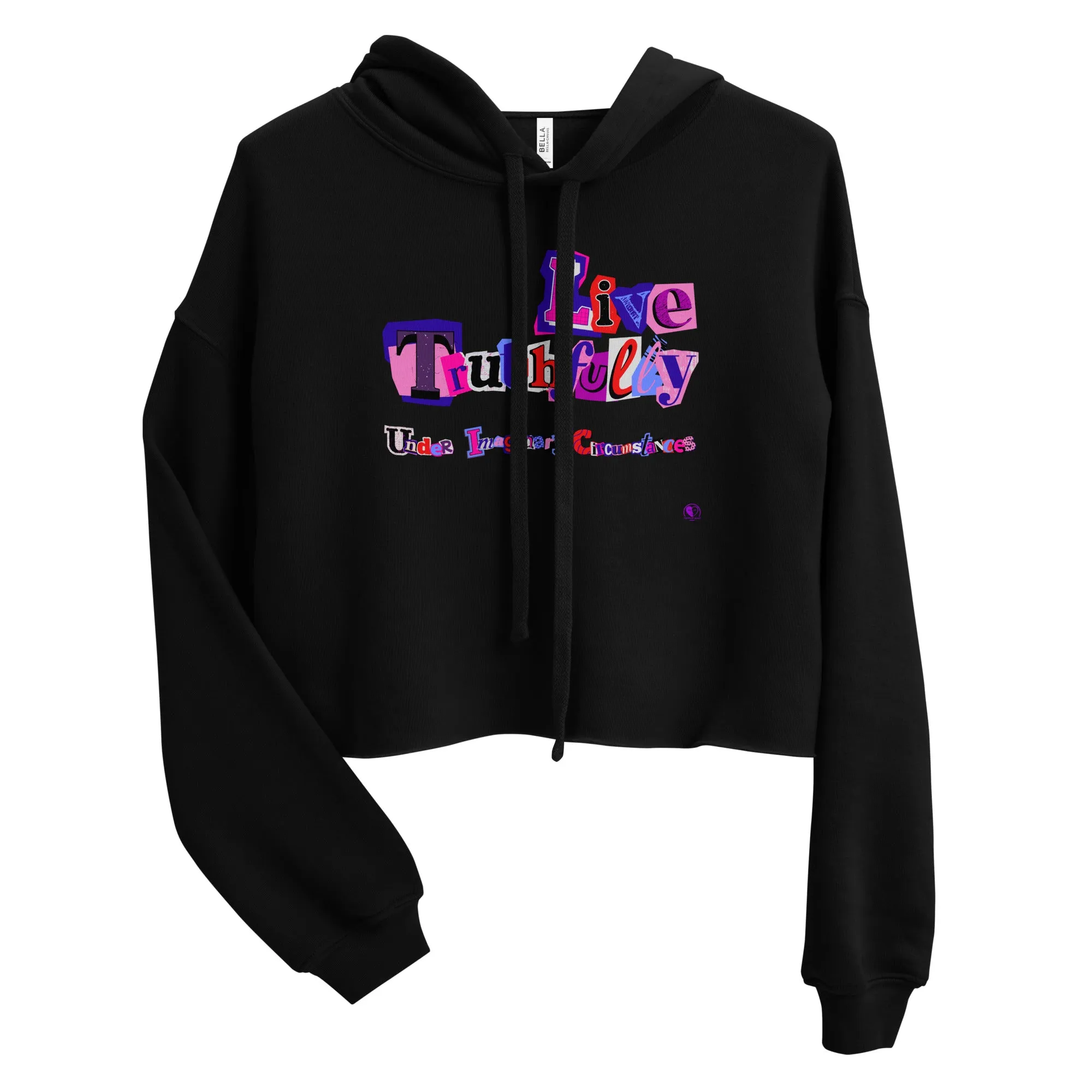 Live Truthfully Scrapbook - Printed - Crop Hoodie