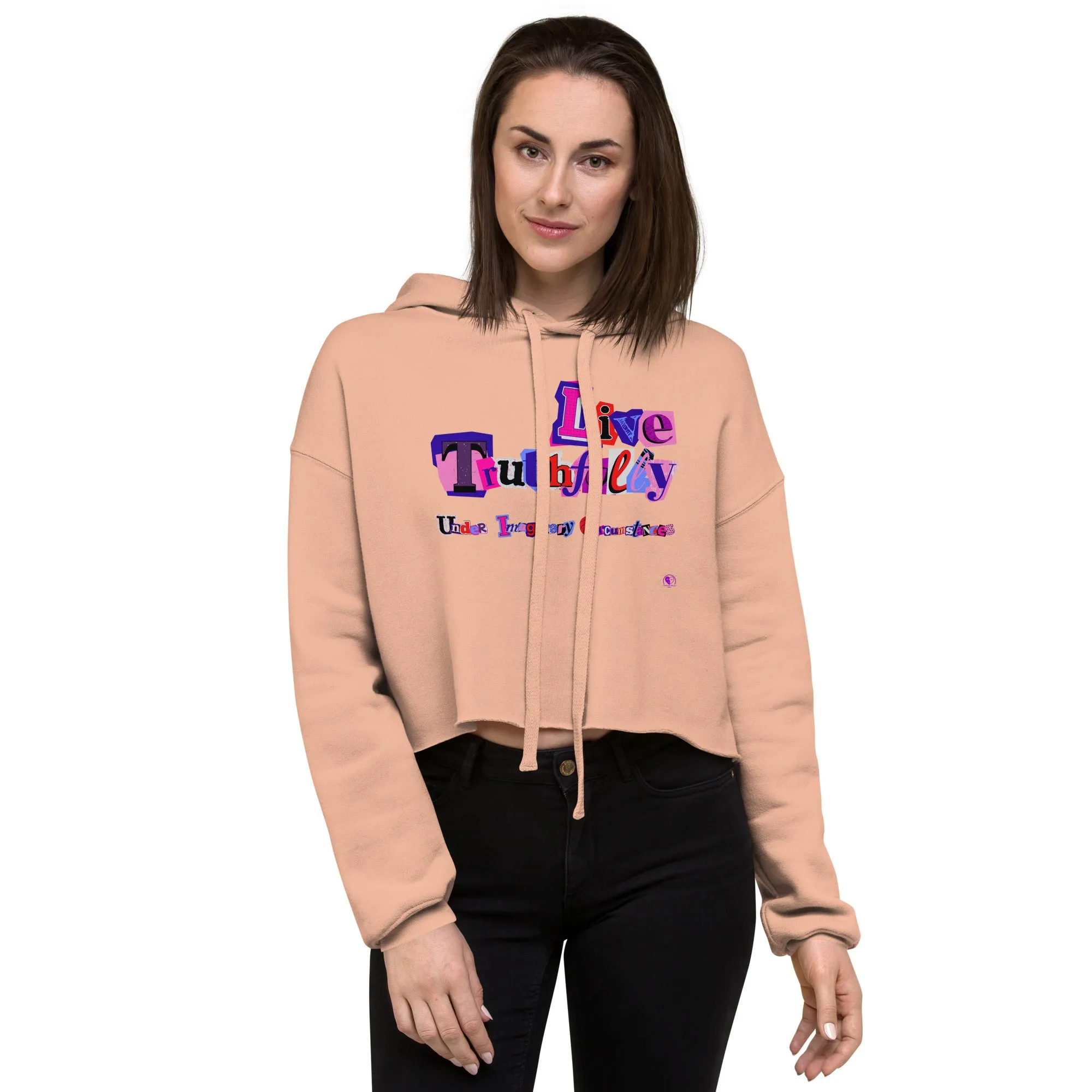 Live Truthfully Scrapbook - Printed - Crop Hoodie