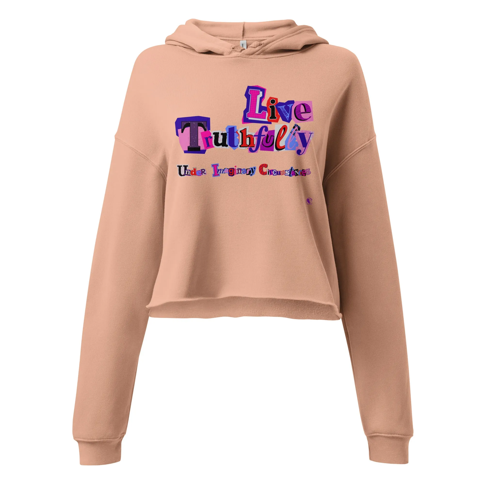 Live Truthfully Scrapbook - Printed - Crop Hoodie