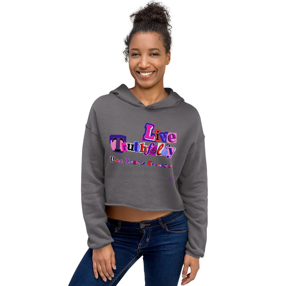 Live Truthfully Scrapbook - Printed - Crop Hoodie