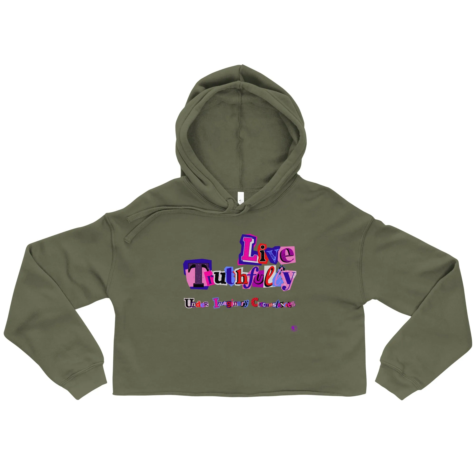 Live Truthfully Scrapbook - Printed - Crop Hoodie