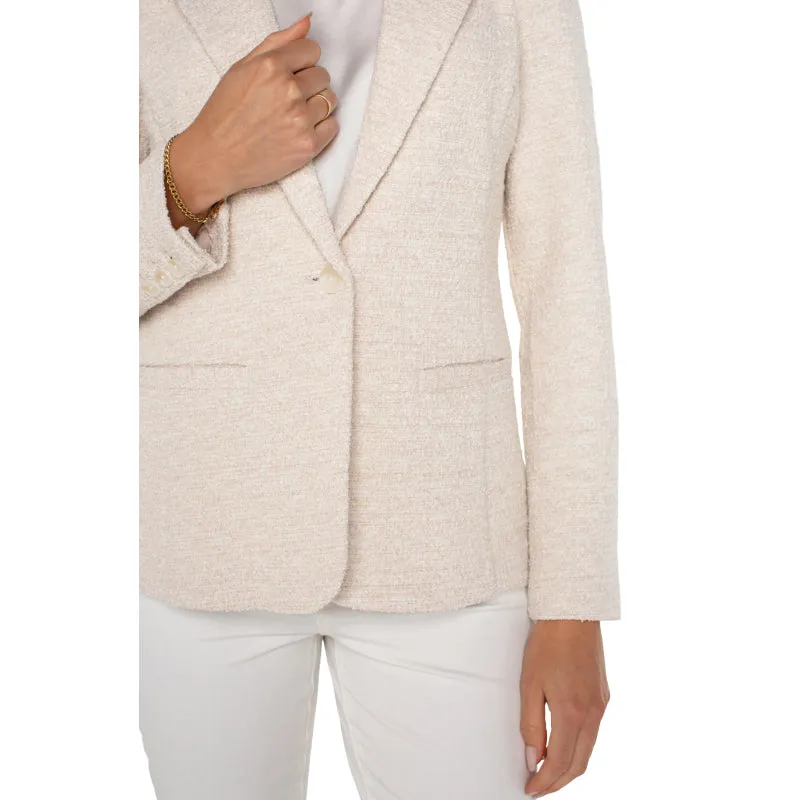 Liverpool Fitted Blazer - Bone Boucle