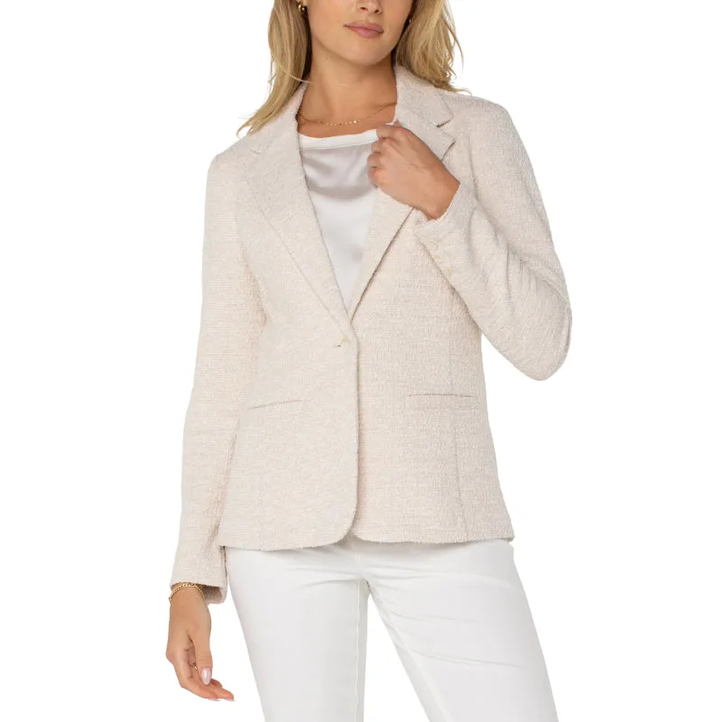 Liverpool Fitted Blazer - Bone Boucle