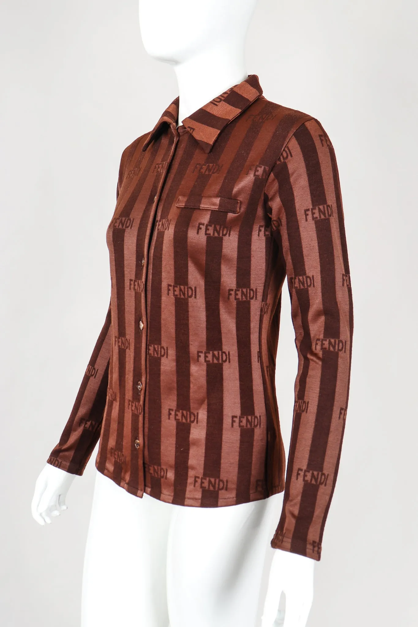 Logo Striped Knit Shirt