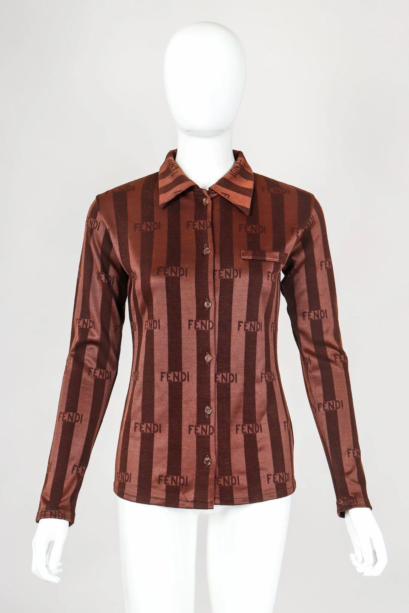 Logo Striped Knit Shirt