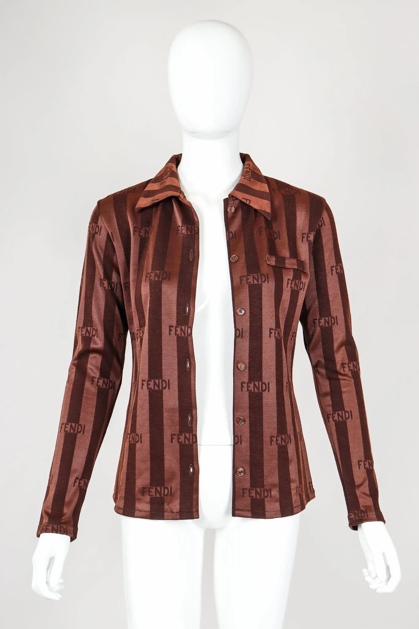 Logo Striped Knit Shirt